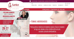 Desktop Screenshot of loricestetic.com.br