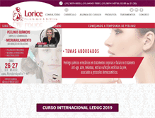 Tablet Screenshot of loricestetic.com.br